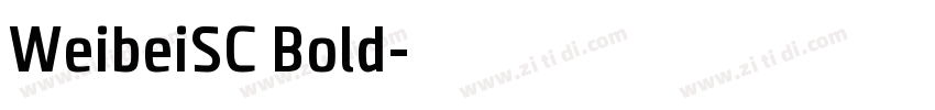 WeibeiSC Bold字体转换